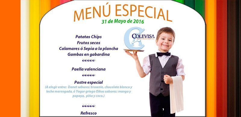 menu especial Mayo