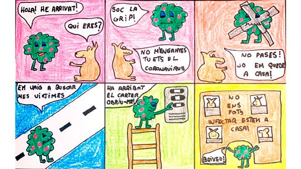 El coronavirus en cómic