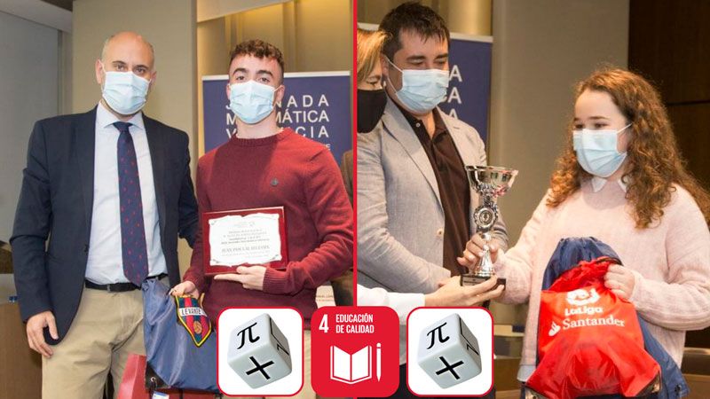 Juan y Elena premiados en la XXIX Jornada Matemática