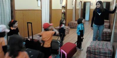 Preparando las habitaciones